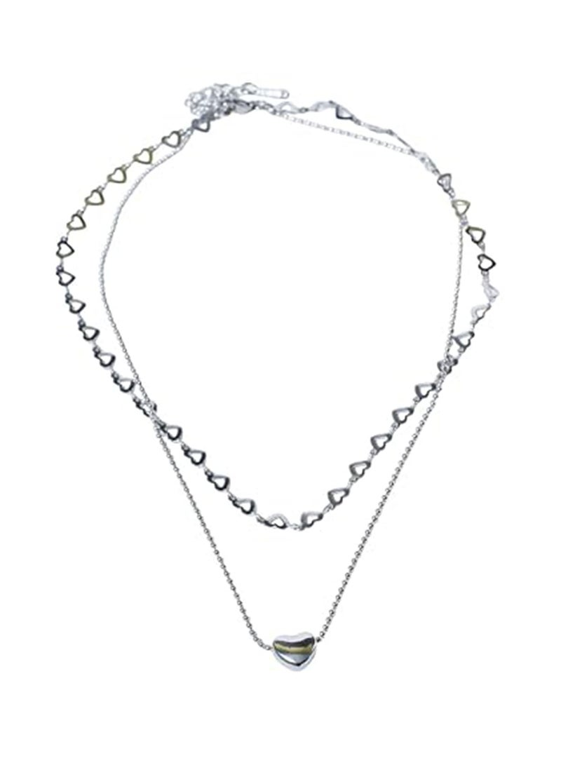 سالتي طقم أقراط ألماس على شكل فراشة من SALTY وقلادة "الوقوع في الحب" للنساء | طقم مجوهرات أنيق ومتين | ملابس عصرية يومية | هدية للزوجة والأخت والأم | مثالي لعيد الديوالي والكريسماس وأعياد الميلاد - Image 4