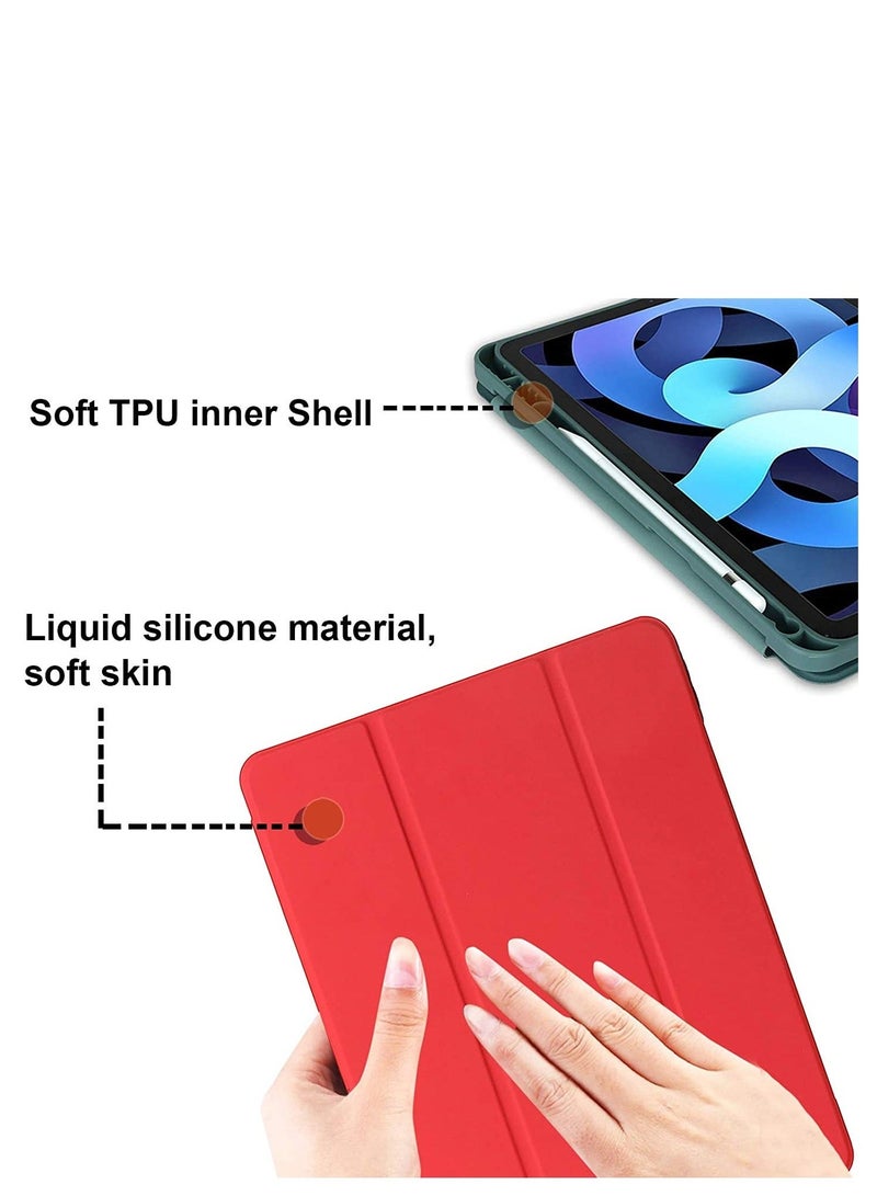 Raxoom Case for New iPad Air 5th Generation (2022)/iPad Air 4th Generation (2020) 10.9 Inch, with Screen Protector and Auto Wake/Sleep Cover, Scarlet - Image 3