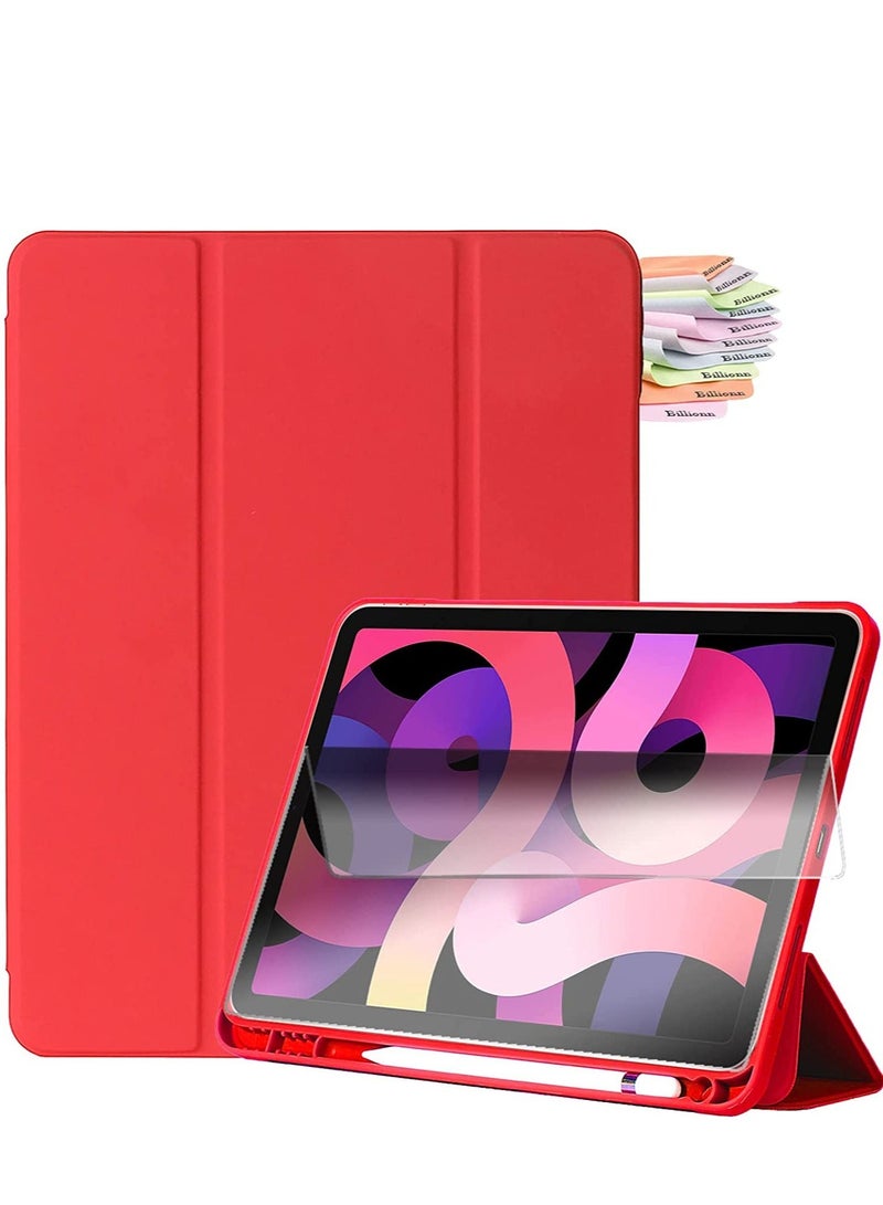 Raxoom Case for New iPad Air 5th Generation (2022)/iPad Air 4th Generation (2020) 10.9 Inch, with Screen Protector and Auto Wake/Sleep Cover, Scarlet - Image 1