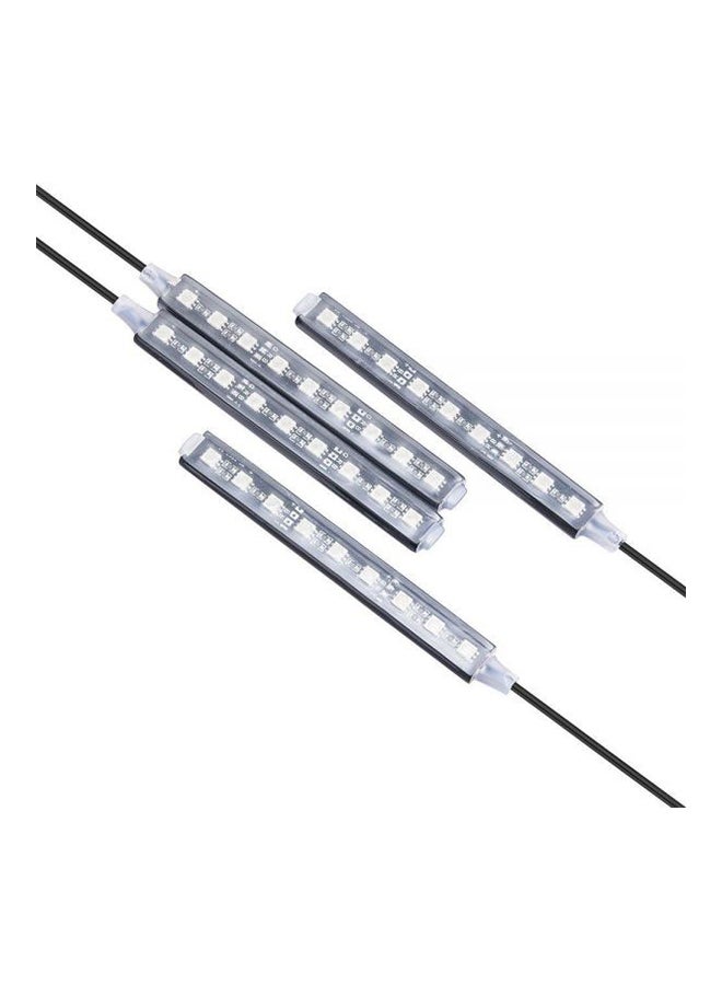 MUNTAQI 4 In 1 Car LED Strip Light With Wireless Remote Control