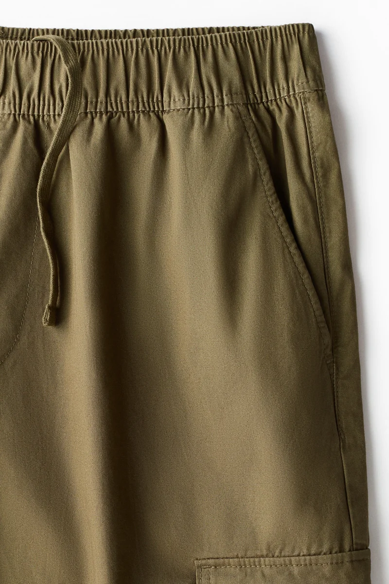 H&M Loose Fit Cotton cargo trousers