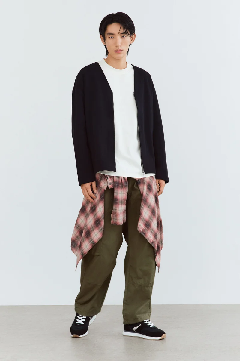 Loose Fit Cotton cargo trousers