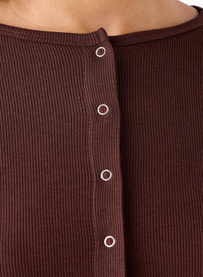 لي كوبر تي شيرت لي كوبر بنقشة مضلعة وياقة دائرية - Image 3