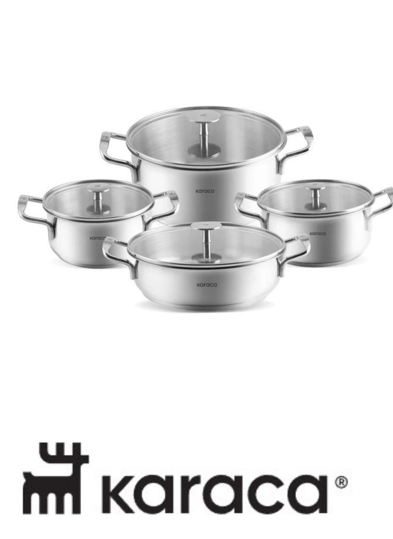 KARACA ALAZ 8 PCR STEEL CASSEROLE SET - pzsku/ZCB07F051C4086D6B7173Z/45/_/1723871421/684b9307-38ff-4b7d-a818-6f9f79e6c349