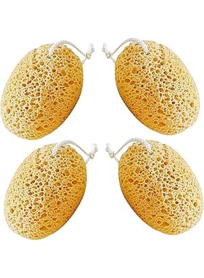 Reusable Honeycomb Exfoliating Bath Sponges 4Pcs Back Scrubber Loofah Pads For Men And Women - Image 1