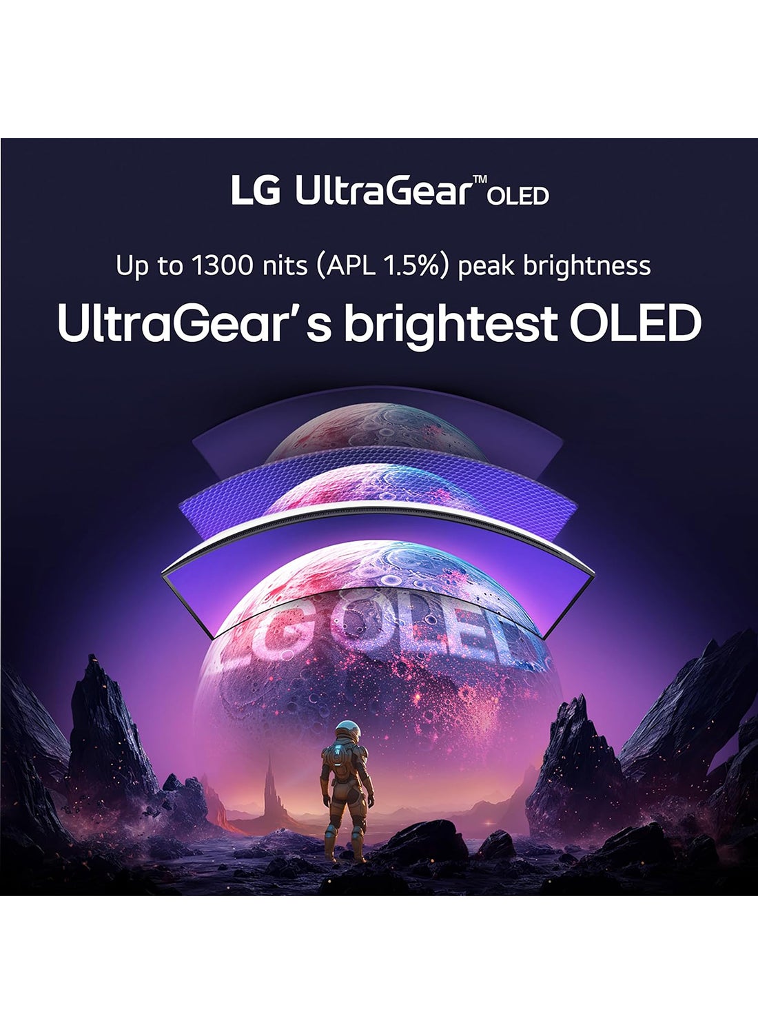 39 inch UltraGear GX9 Curved OLED Gaming Monitor WQHD (3440x1440) 800R OLED Display, 240Hz Refresh Rate, 0.03ms (GtG) Response Time, AMD FreeSync Premium, NVIDIA G-Sync Compatible, HDR10, DCI-P3 98.5% 39GX90SA-W White
