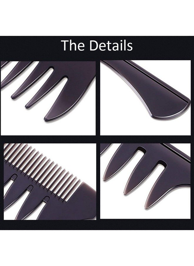 EastyGold - Styling Hair Comb Set Salon Barber Hairstylist Comb 5 Pack Professional Hair Brush Retro Hairdressing Hair Care Style Accessory Doublesided For Men Boy Gentleman - Image 1
