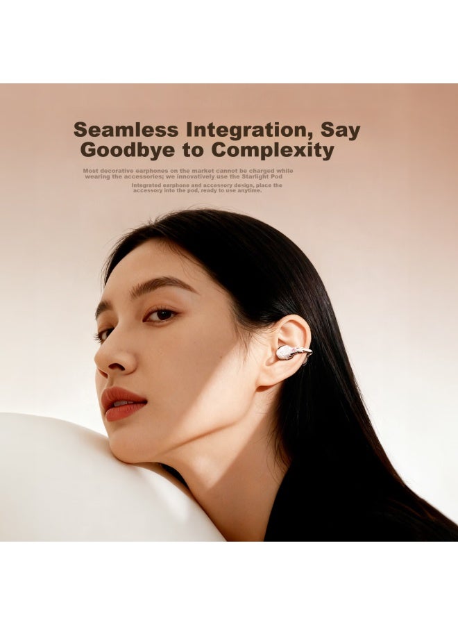 Soaiy Wireless Bluetooth Earbuds elry Clip Comfortable No-sense Open-ear Headphones Long Battery Life Gaming Music Compatible With Apple Huawei Xiaomi Birthday Gift - Image 2