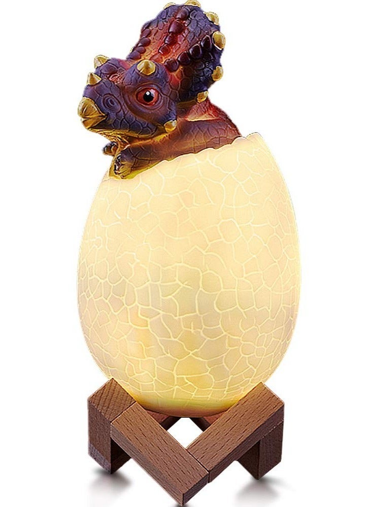 KASTWAVE 3D Dinosaur Night Light for Kids, with Remote Control 16 Color Changing, Toy Festival Gifts, Birthday Gift Boys Girls (Triceratops)  - Image 1