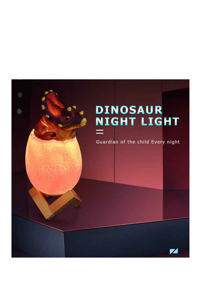 KASTWAVE 3D Dinosaur Night Light for Kids, with Remote Control 16 Color Changing, Toy Festival Gifts, Birthday Gift Boys Girls (Triceratops)  - Image 2