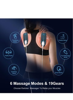 Generic Tens Machine for Pain Relief, Back Pain Relief,  EMS Therapy Electric Massager, 6 Modes & 19 Gear Back Massagers for Pain, Neck Massager  - Image 2