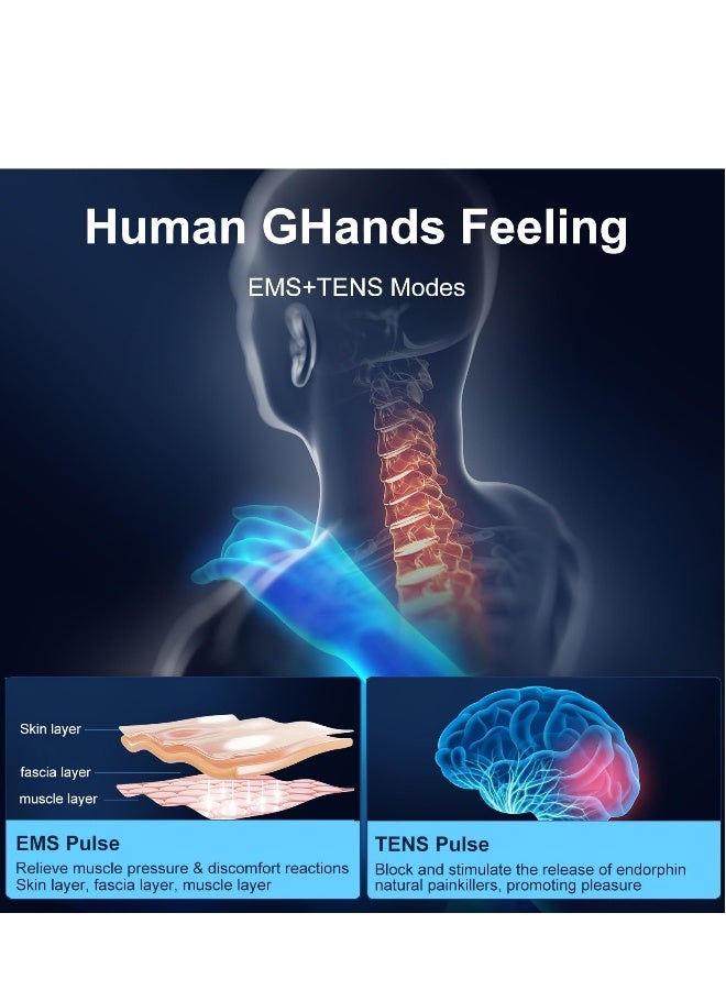 Tens Machine for Pain Relief, Back Pain Relief,  EMS Therapy Electric Massager, 6 Modes & 19 Gear Back Massagers for Pain, Neck Massager  - Image 5