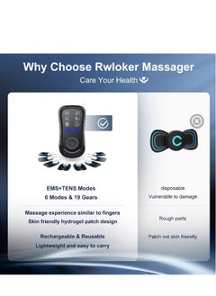 Generic Tens Machine for Pain Relief, Back Pain Relief,  EMS Therapy Electric Massager, 6 Modes & 19 Gear Back Massagers for Pain, Neck Massager  - Image 3