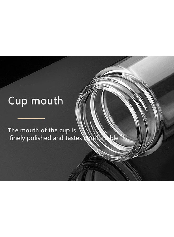 Loquat Double Glass Water Bottle Blue/Clear 20.5cm - Image 5