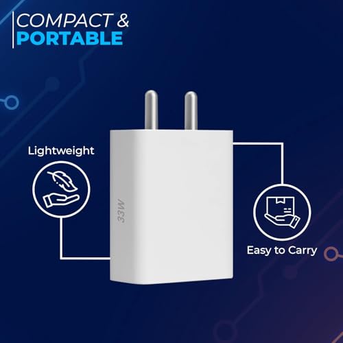 Punnkk 33W Type-C Power Fast Charger Adapter BIS Certified Compatible for CMF Phone 1, Phone 2a Plus,2a,2,1 Wall Charging for Android - Image 3