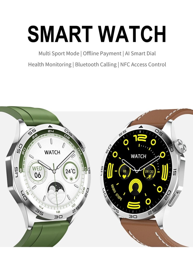 AROAQ GT4 Smart Watch 1.43inch Amoled Screen Smartwatch Bluetooth Call Health Rate Voice Assistant Sport Tracket Wristwatch Men Women - Image 3