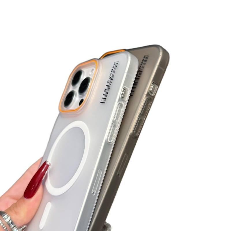 غطاء MagSafe بPC لـ iPhone 15 / 15 Plus / 15 Pro / 15 Pro Max مع حماية من السقوط ومغناطيس قوي مع مقاوم للصدمات مع ملمس ناعم مع ملمس غير لامع باللون Desert Gold مغناطيسي - Layan Lure - Image 4
