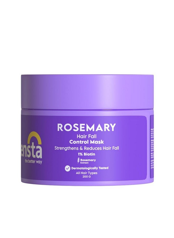 Clensta Rosemary Hair Fall Control Mask With Biotin For Reducing Hair Fall, Dandruff, Strengthens Hair & Daily Use All Hair Types Men & Women Sulfate & Paraben Free 200 Gm,1 Count - Image 1