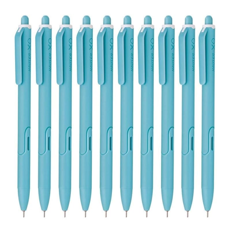 XO RT Retractable Ball Pen | Sleek Body & Minimalistic Design | Matt Finish & Solid Body Type | Low Viscosity Ink With Ultra Durable Tip | Blue Ink, Set Of 50