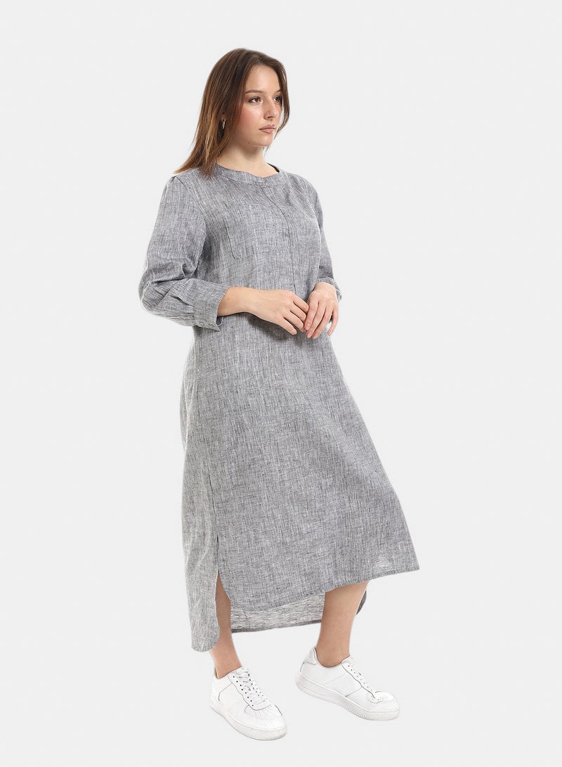Fazzali Linen Shirt Dress - Image 2