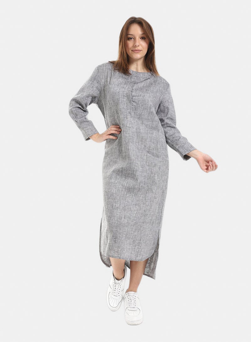 Fazzali Linen Shirt Dress - Image 1