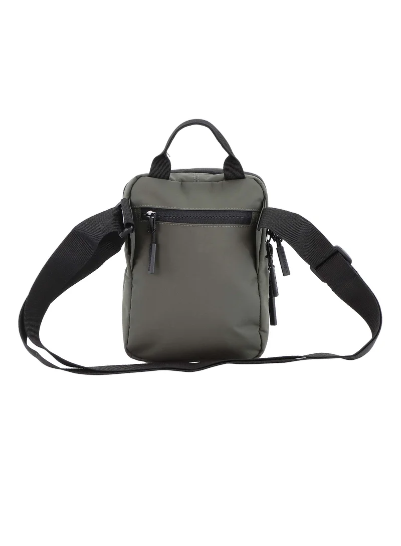 Discovery Discovery SHIELD RPET Polyester Utility Bag Khaki, Zipper Compartment Casual Shoulder Bag For Men And Women Removable Shoulder Strap Secure RFID Pocket