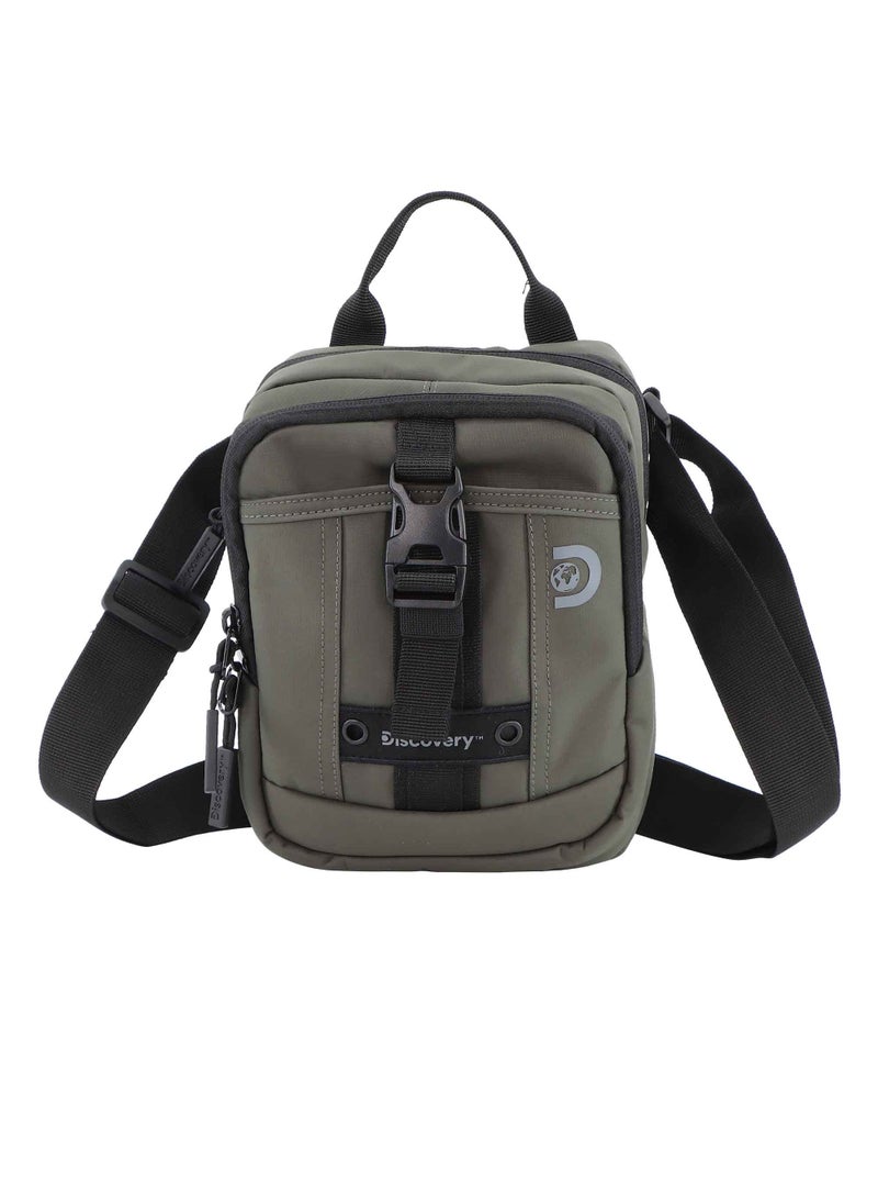 Discovery SHIELD RPET Polyester Utility Bag Khaki, Zipper Compartment Casual Shoulder Bag For Men And Women Removable Shoulder Strap Secure RFID Pocket - pzsku/ZCB08950DEE4C526670CDZ/45/_/1721990674/dd96695f-1516-459b-bd9d-b0d4a89ee45f