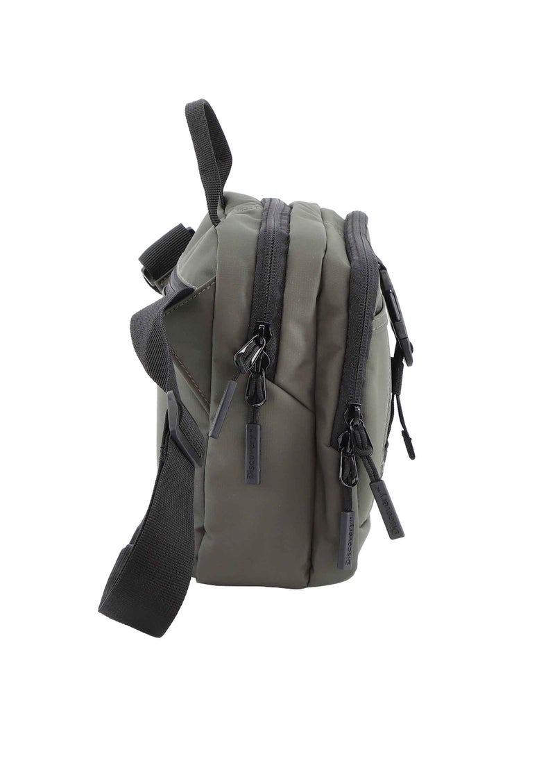 Discovery SHIELD RPET Polyester Utility Bag Khaki, Zipper Compartment Casual Shoulder Bag For Men And Women Removable Shoulder Strap Secure RFID Pocket - pzsku/ZCB08950DEE4C526670CDZ/45/_/1721990695/89aafe4b-f240-4216-ab57-72b205868273