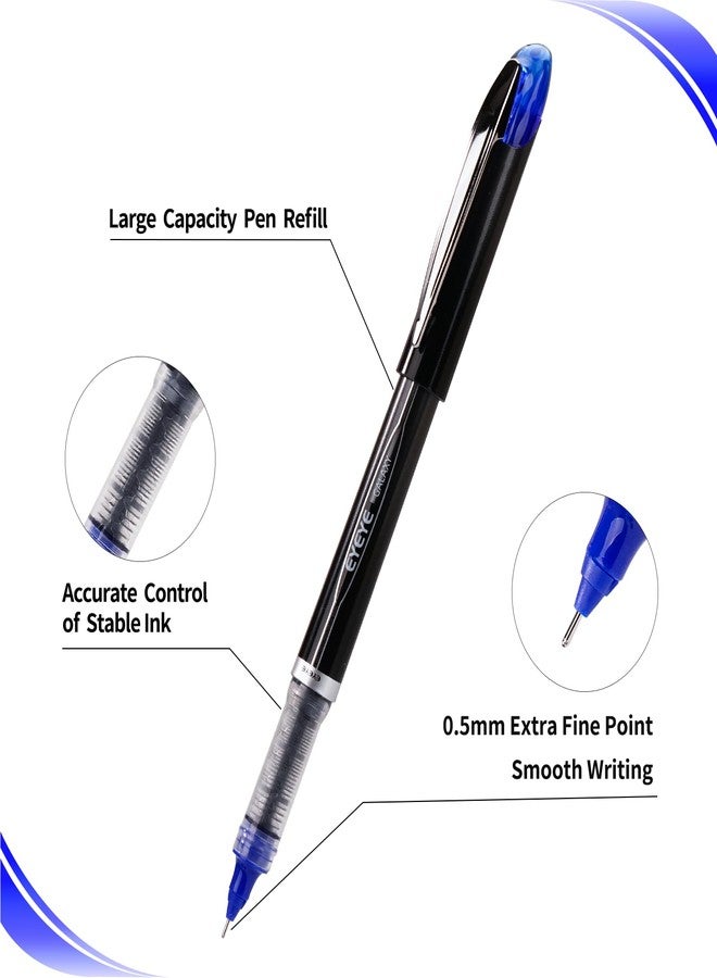 EYEYE Needle Rollerball Pens 0.5mm, 3 Assorted Colors Extra Fine Point Pen Quick Dry, Liquid Ink Pen Fine Point Smooth Writing Pens for Journaling, Note Taking, Office, School Supplies - Image 5