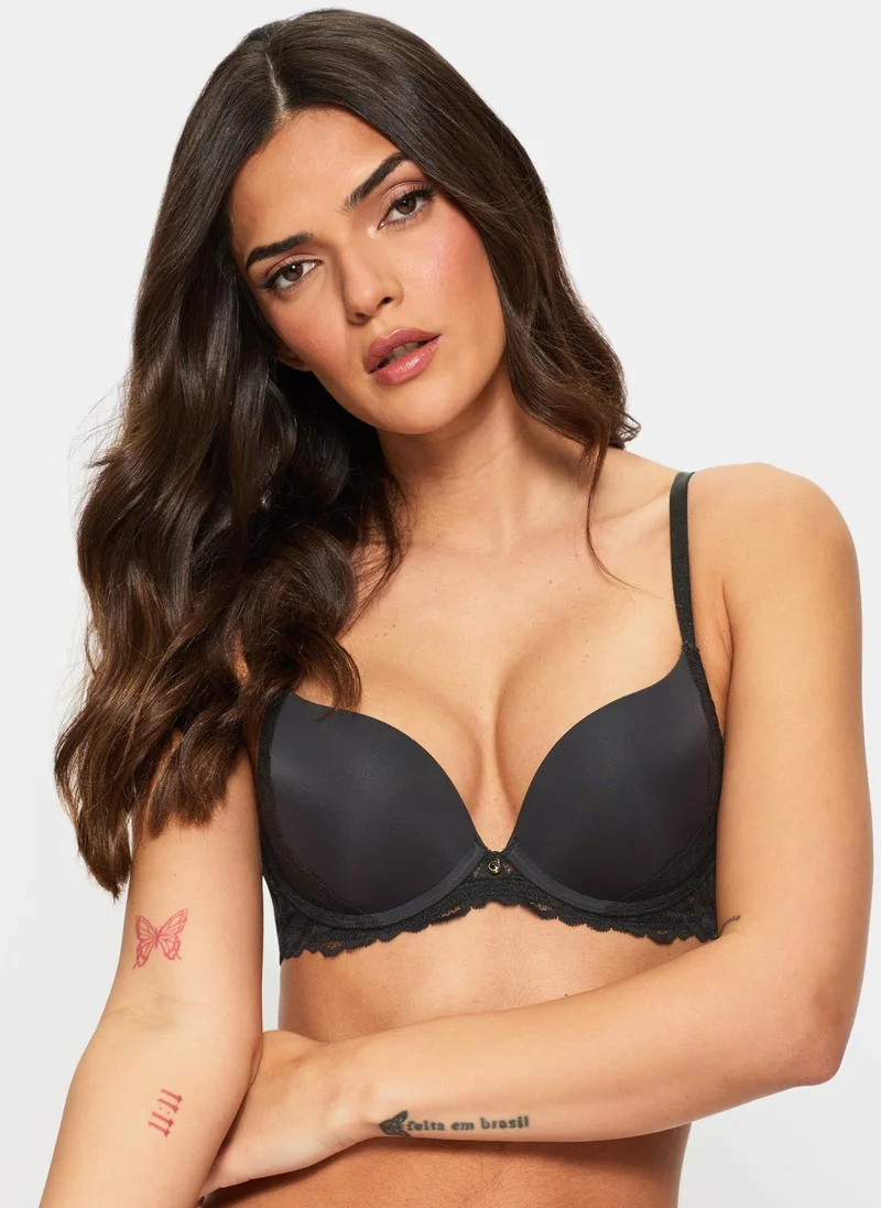 آن سمرز Ann Summers Sexy Lace Planet Smoothing Plunge Black