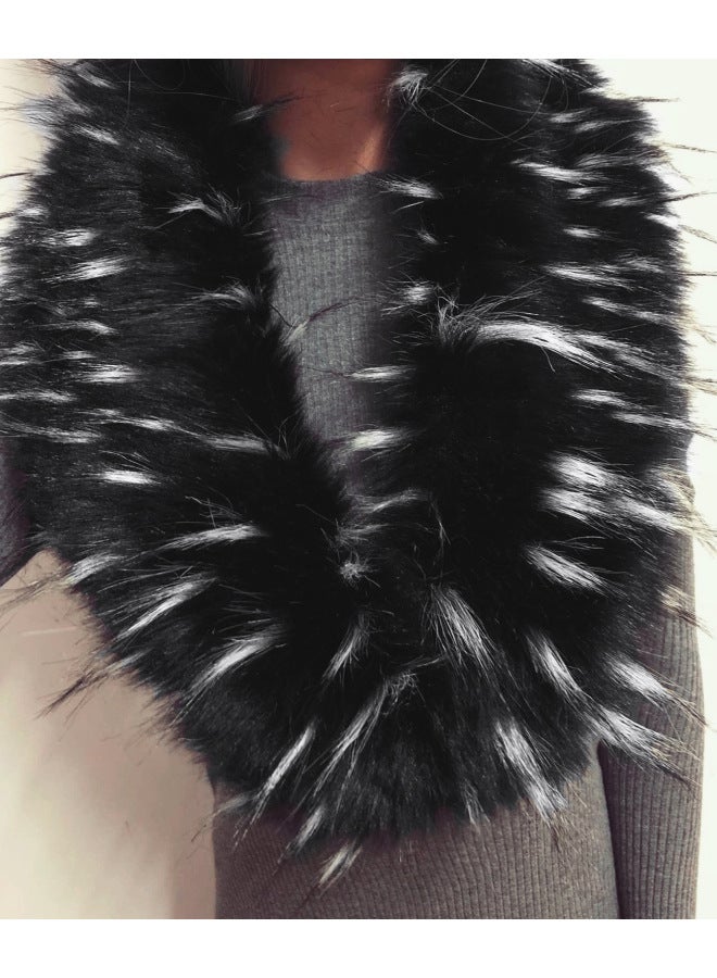 P0025 Imitation Fur Turf Collar Imitation Fox Fur Collar Hat Strip Straight Collar Fruit Collar Imitation Fur Collar