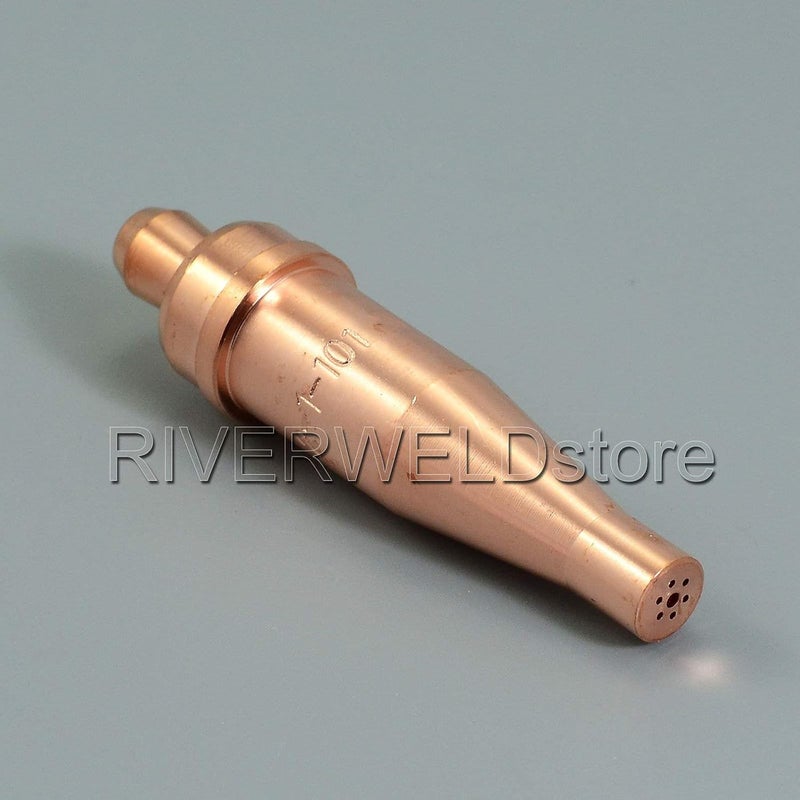 RIVERWELD Acetylene Cutting Tips 1-101 Size 6 & 6-1-101 for Victor-Style Oxygen Oxy Oxyfuel Cutter Torch Made of Copper Pack of 2 - Image 5
