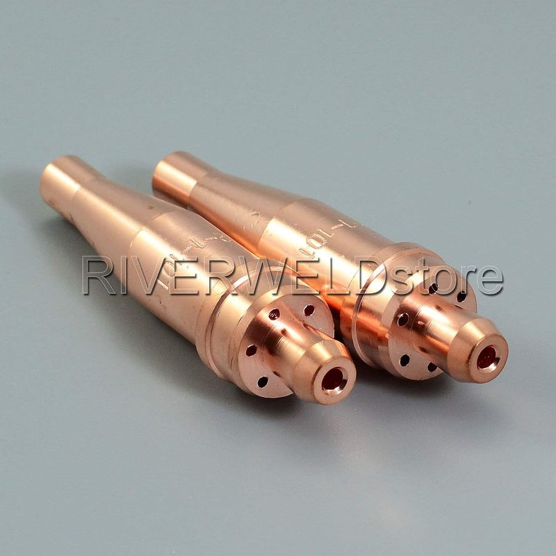 RIVERWELD Acetylene Cutting Tips 1-101 Size 6 & 6-1-101 for Victor-Style Oxygen Oxy Oxyfuel Cutter Torch Made of Copper Pack of 2 - Image 3