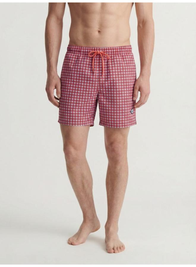 JACK & JONES Printed Drawstring Swim Shorts - Image 1