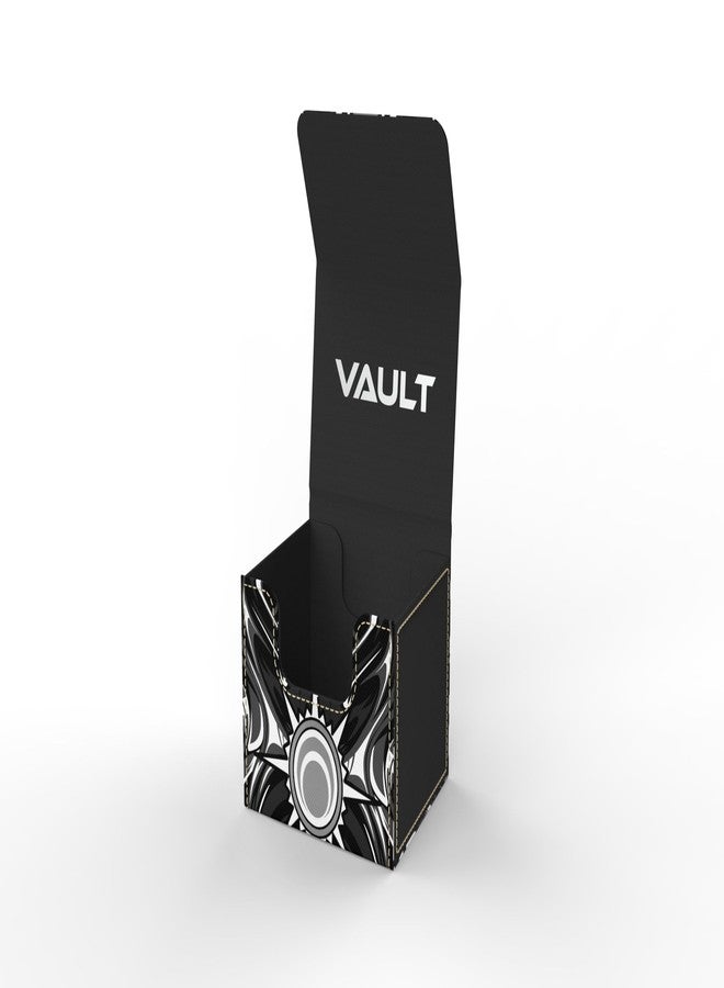 Realm Guard صندوق Realm Guard Vault - صندوق أوراق لعب TCG/MTG يحتوي على أكثر من 100 لون (أبيض/أسود) - Image 4