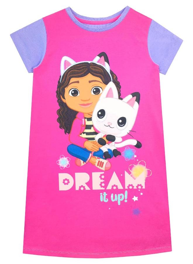 DreamWorks - DreamWorks Girls' Nightdress Gabbys Dollhouse Pink 6 - Image 1