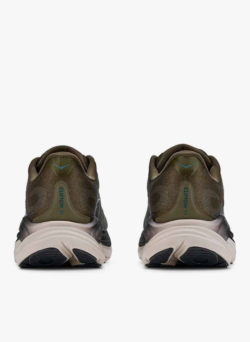 Hoka ANTIQUE OLIVE / RIVER ROCK GREY Clifton 11  | Best Price UAE