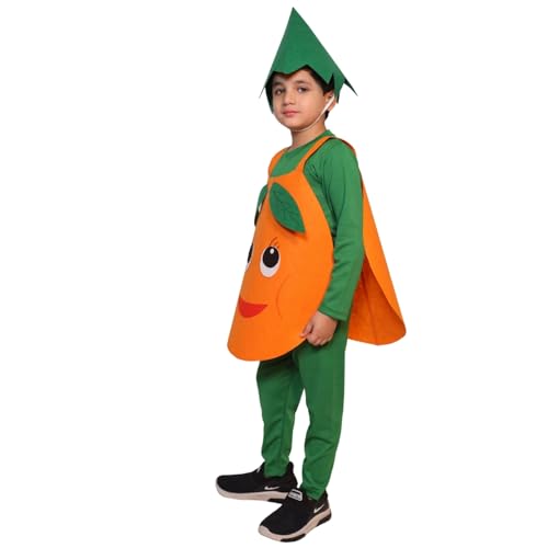 KAKU FANCY DRESSES Boy's Polyester Orange Fruits Costume (Orange, 5-6 Years) - Image 2