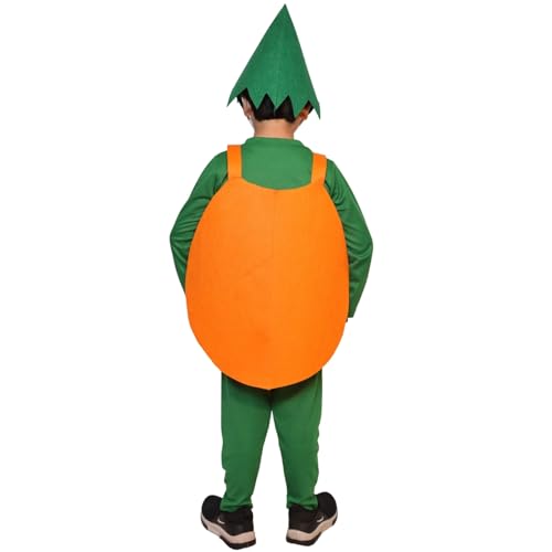 KAKU FANCY DRESSES Boy's Polyester Orange Fruits Costume (Orange, 5-6 Years) - Image 4