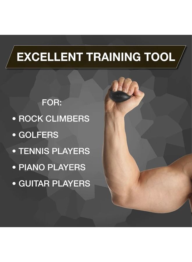 TheraBand XL Hand Exerciser – Black Extra Heavy Resistance – Large Grip Strength & Finger Therapy Ball - Image 3