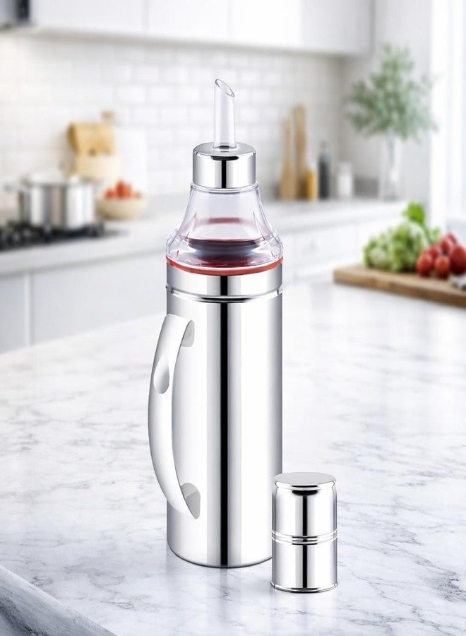 SmartMaison - Oil Dispenser, Stainless Steel, 1000ML Capacity, Kitchen Cooking Oil Bottle with Pourer Pack of 1 - Image 2