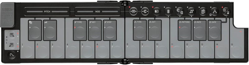 كورج كيبورد MIDI نانو كي فولد من كورج - لوحة مفاتيح قابلة للطي بـ 25 مفتاح مع USB-C و TRS-MIDI - أسود - Image 2