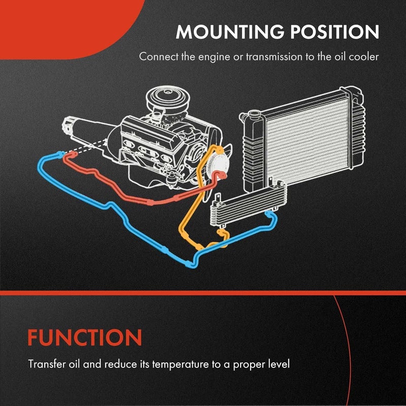 A-Premium Automatic Transmission Oil Cooler Line Assembly - Image 2