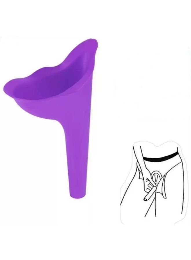 Generic Outdoor Camping Soft Silicone Urination Device Stand Up and Pee Female Urinal Toilet Design Female Urinal Travel - Image 1