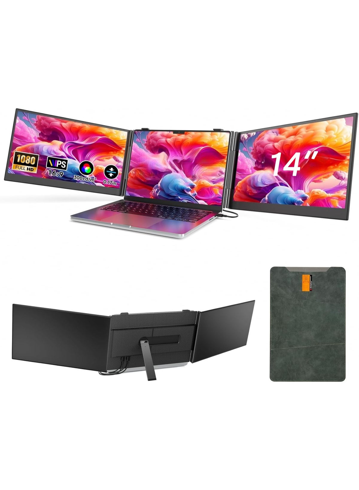 v2com V2com 14 Triple Laptop Screen Extender 14 inch ZCB0935898283967912CBZ