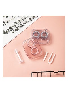 Generic 1 piece random color Transparent Tweezers Contact Lenses Case for Women Portable Contact Lens Box Container Travel Contact Lenses Case  - Image 5