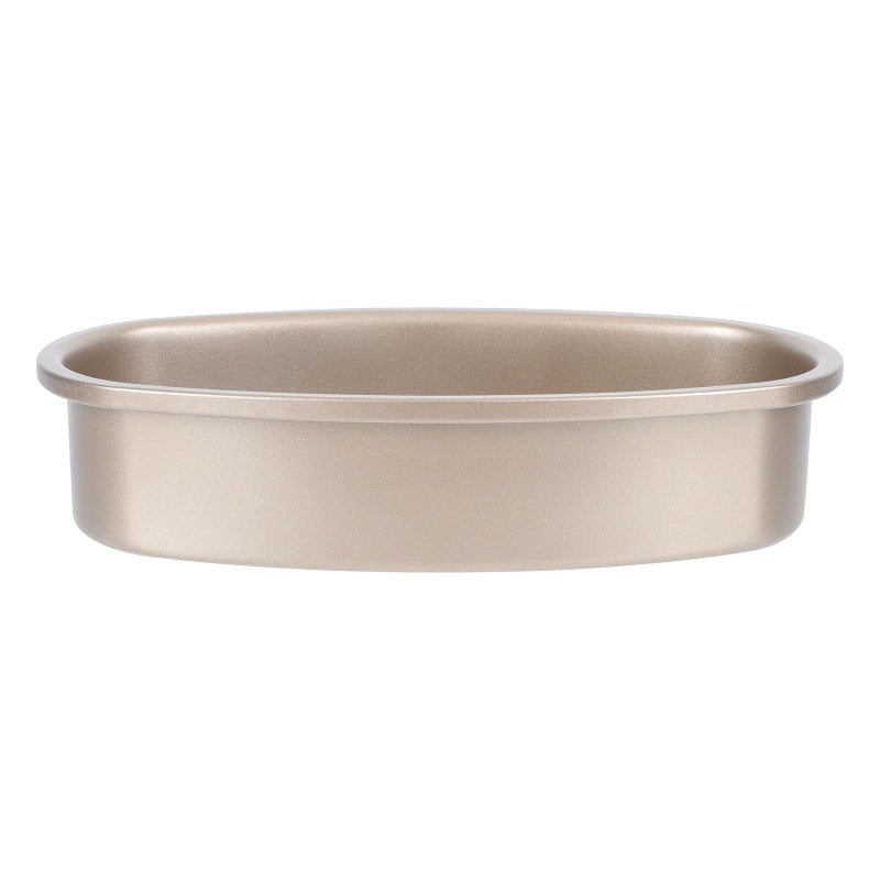 Gold Tone Non Stick Springform Cake Pan Oval Baking Mold For Cheesecake Bread Toast Oven - Image 2