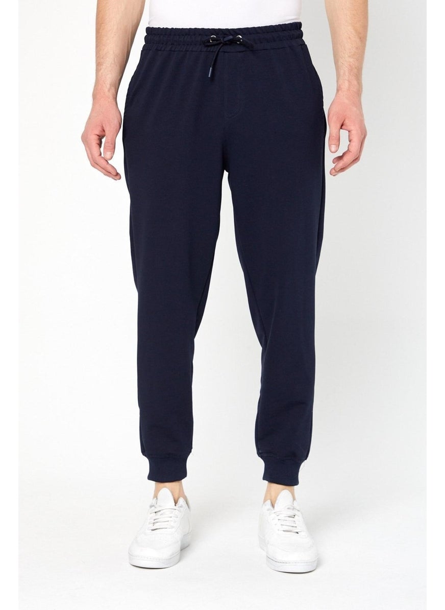 Odelon - Jogger Fit Men's Navy Blue Sweatpants - Image 1