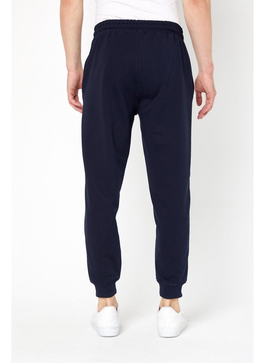 Odelon - Jogger Fit Men's Navy Blue Sweatpants - Image 1