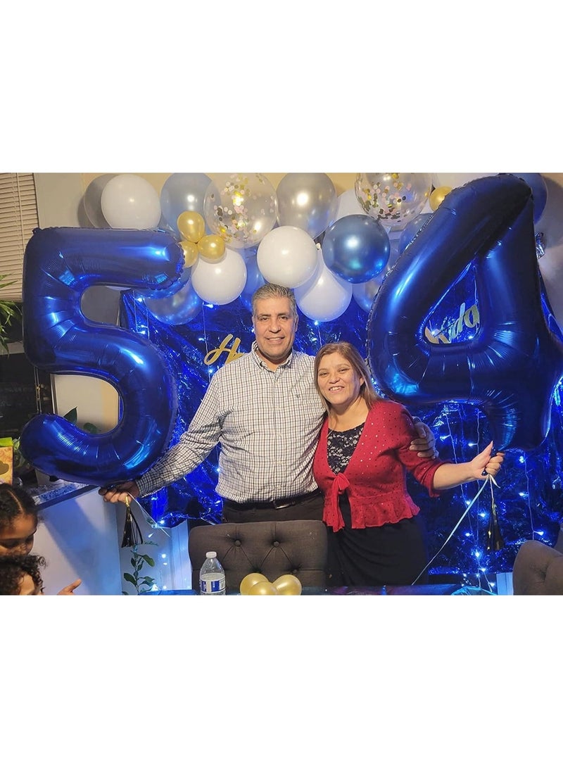 TOY GARDEN 40 Inch Blue Number 4 Foil Balloon for Birthday Party Decorations, Anniversary, Celebration Event Decor, Large Helium Air Fill Number Balloon - Image 2